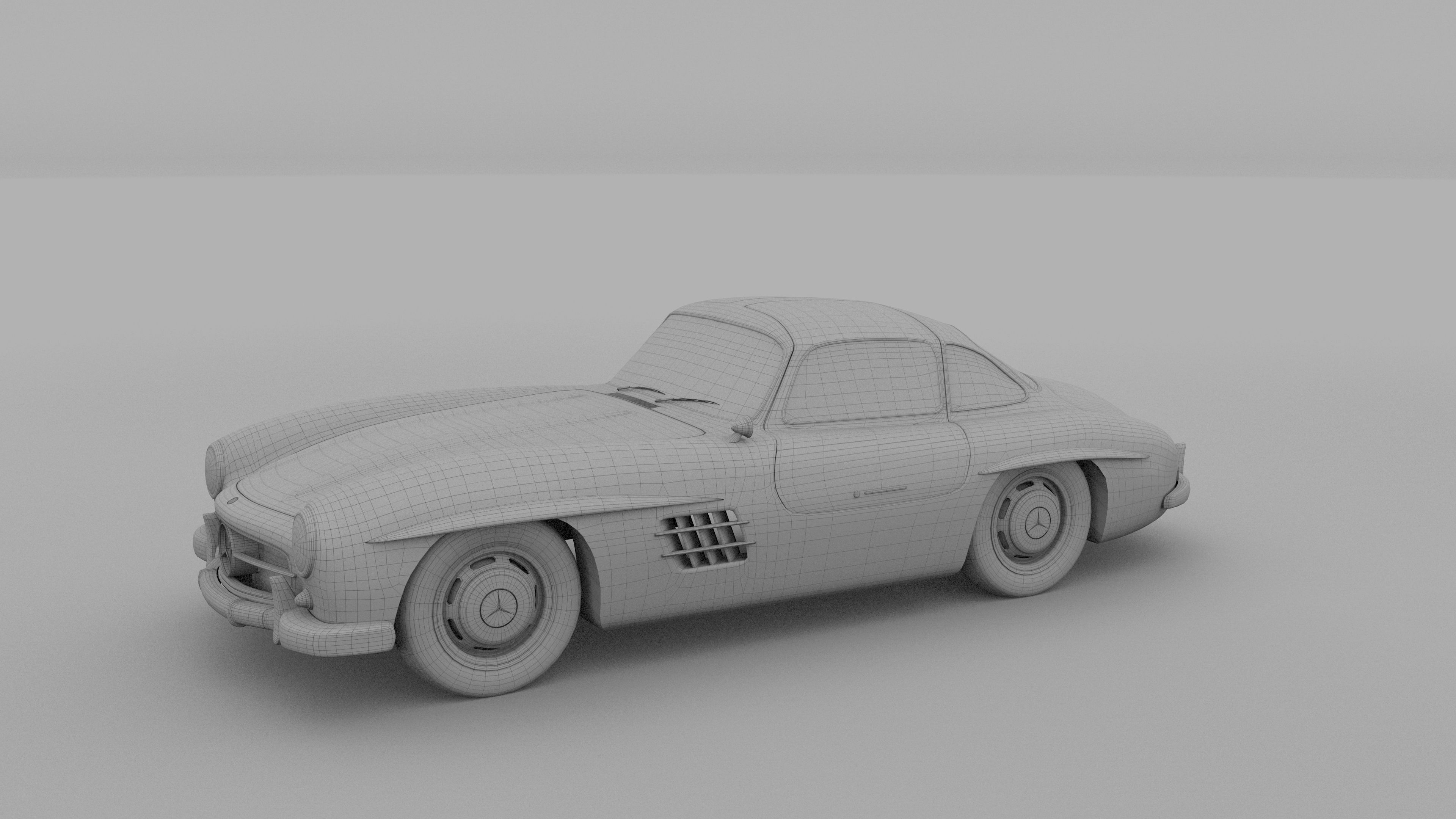 Mercedes 300SL Pack 3D model_57