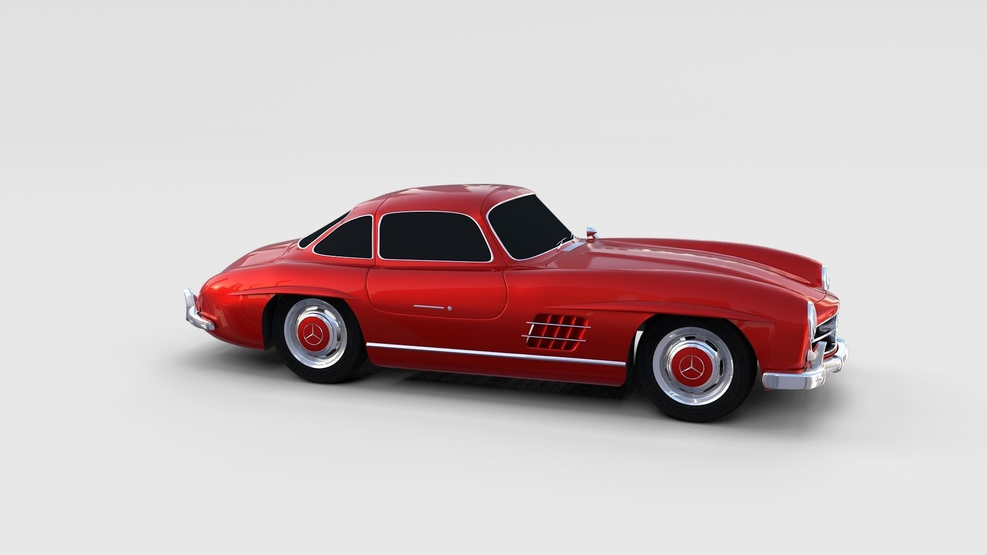 Mercedes 300SL Pack 3D model_42