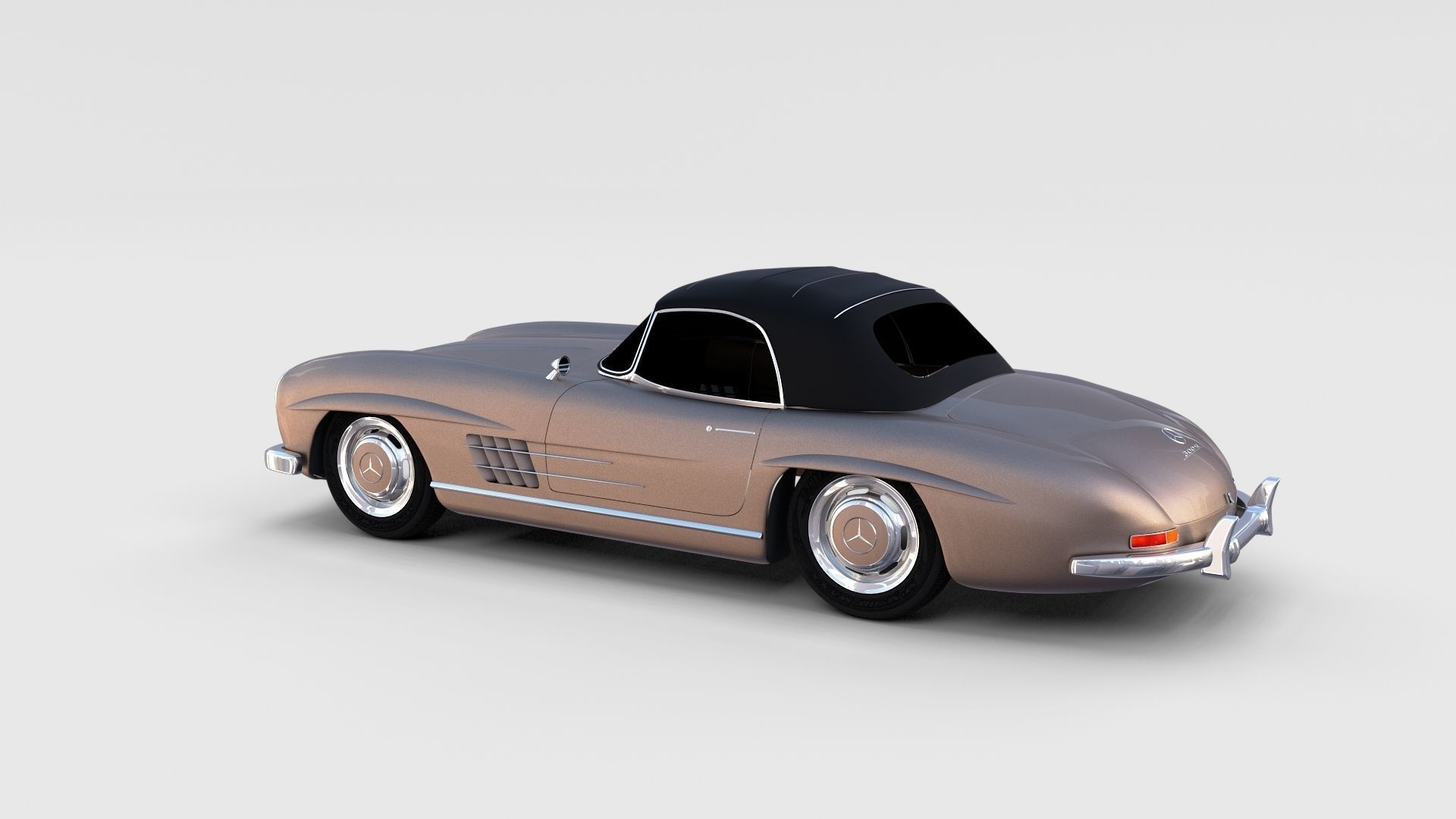 Mercedes 300SL Pack 3D model_7