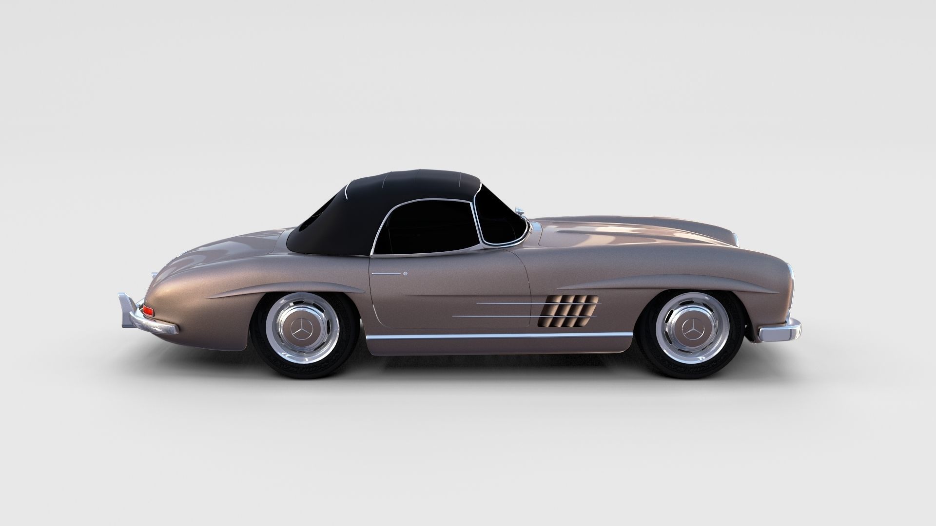 Mercedes 300SL Pack 3D model_36