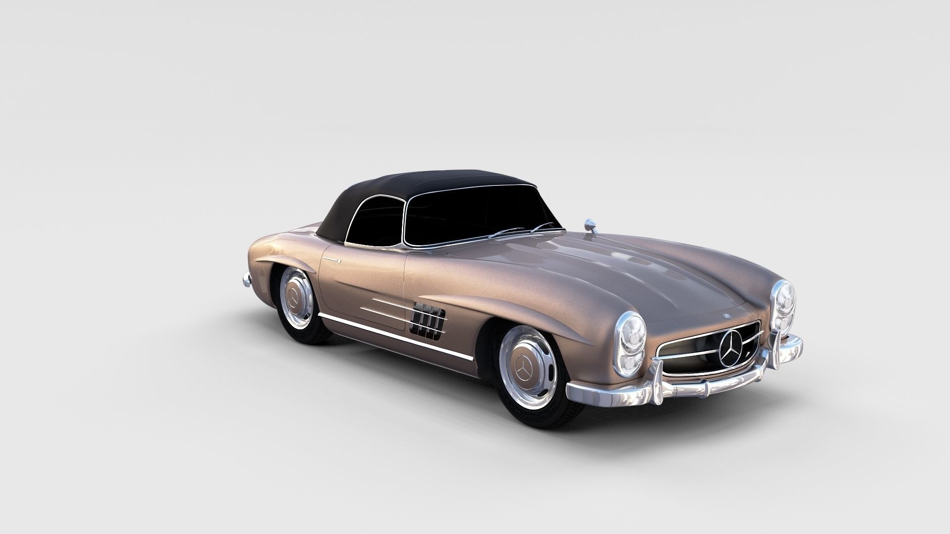 Mercedes 300SL Pack 3D model_47