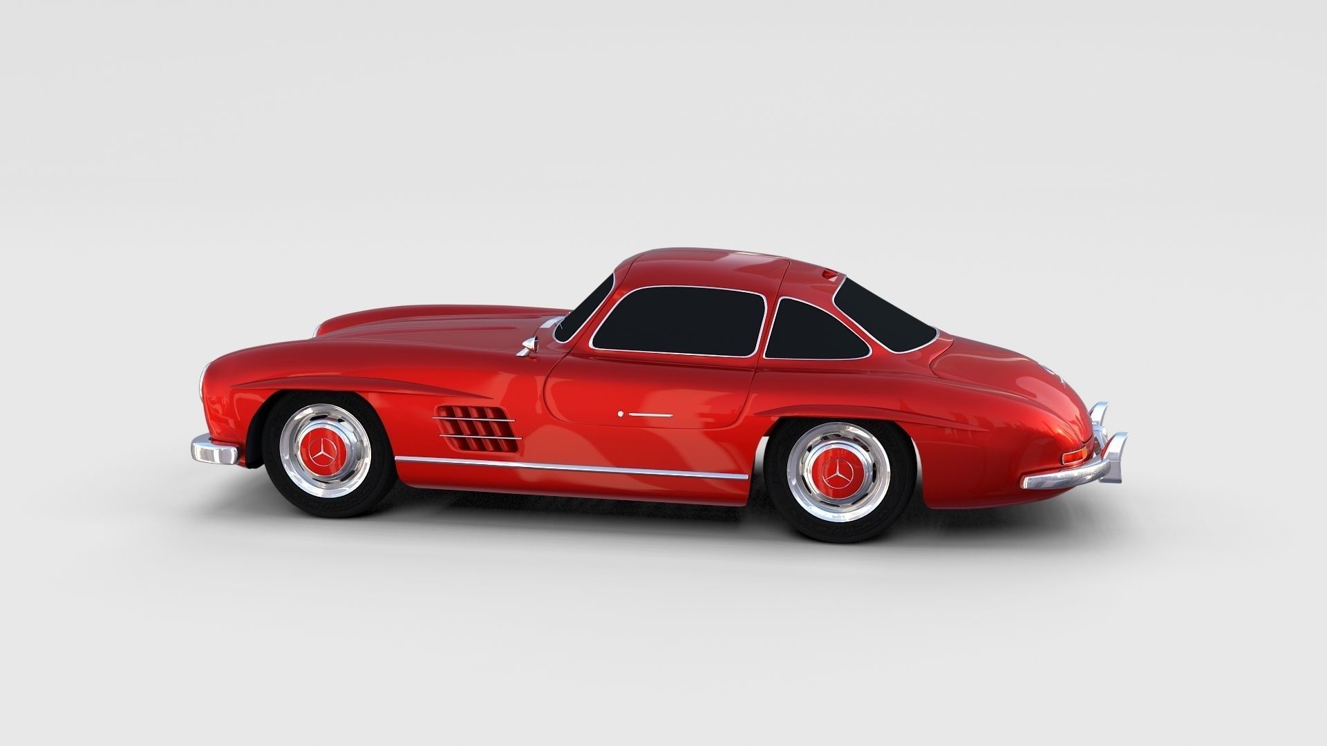 Mercedes 300SL Pack 3D model_3