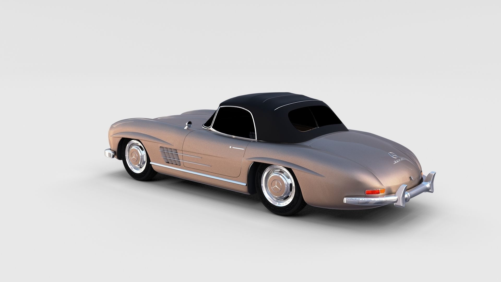Mercedes 300SL Pack 3D model_9