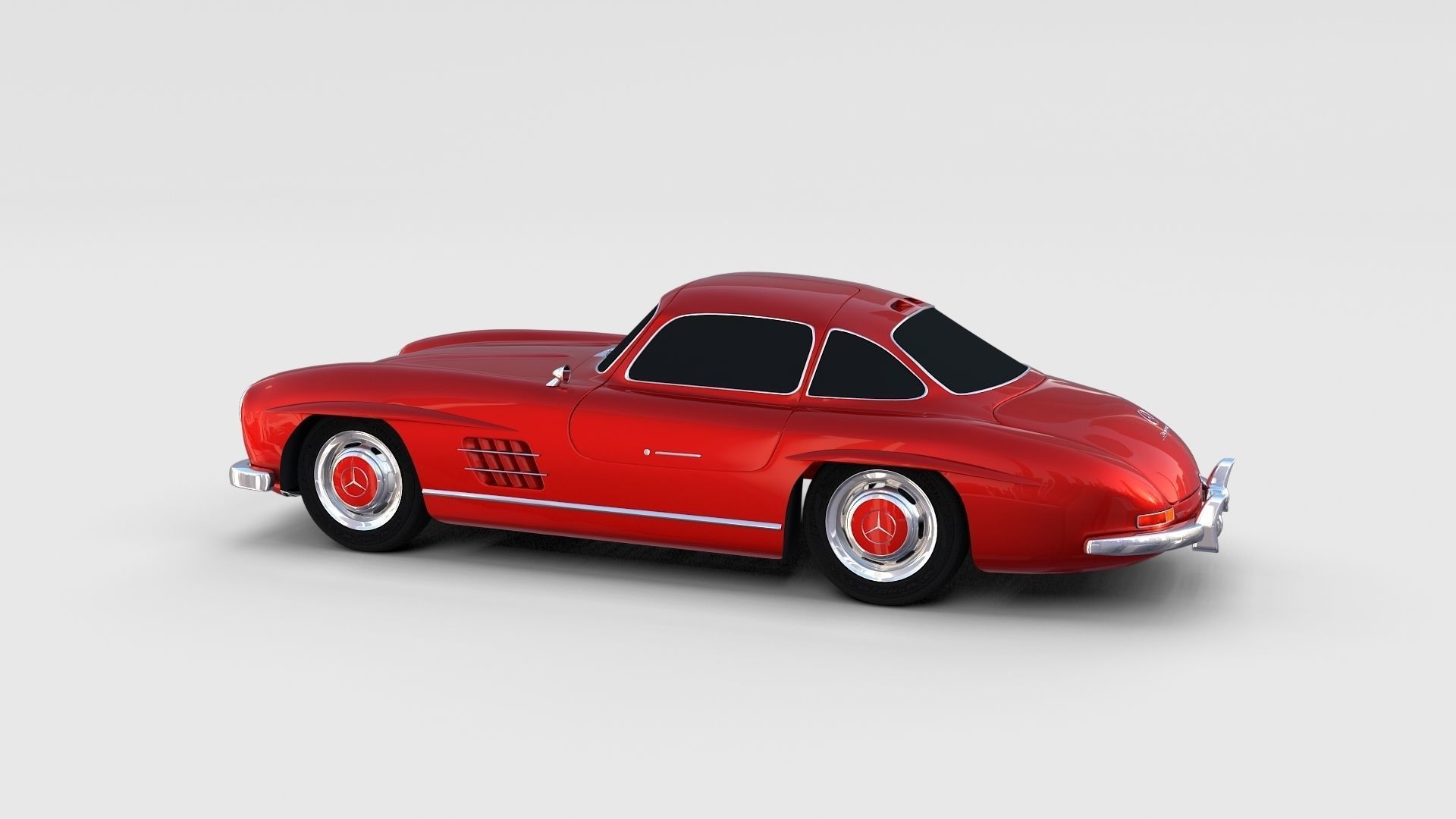 Mercedes 300SL Pack 3D model_4