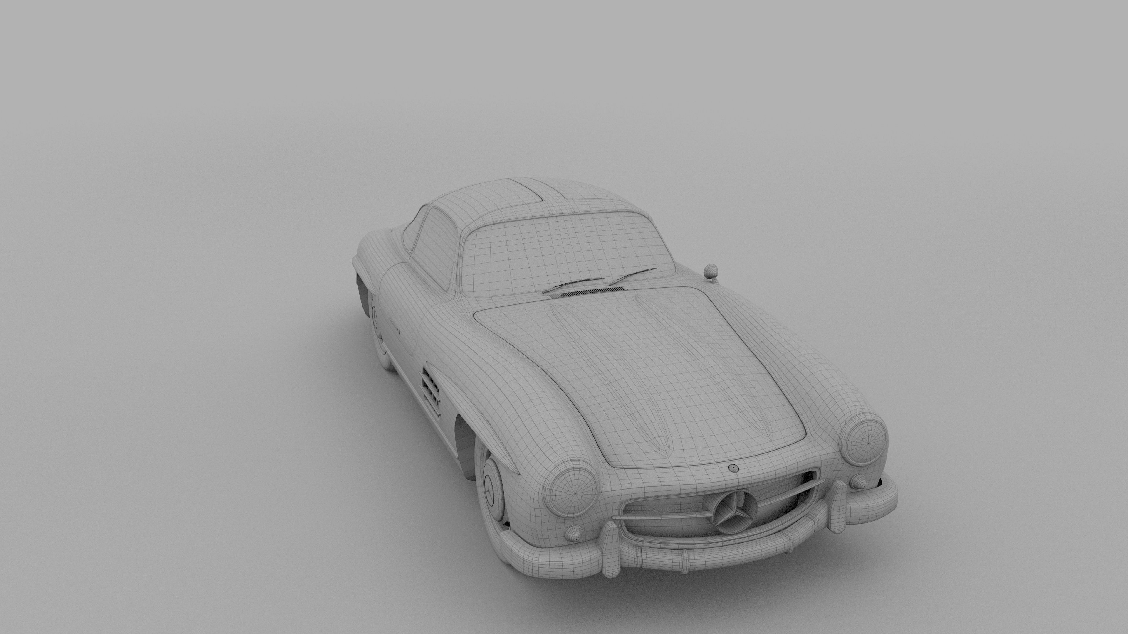 Mercedes 300SL Pack 3D model_59