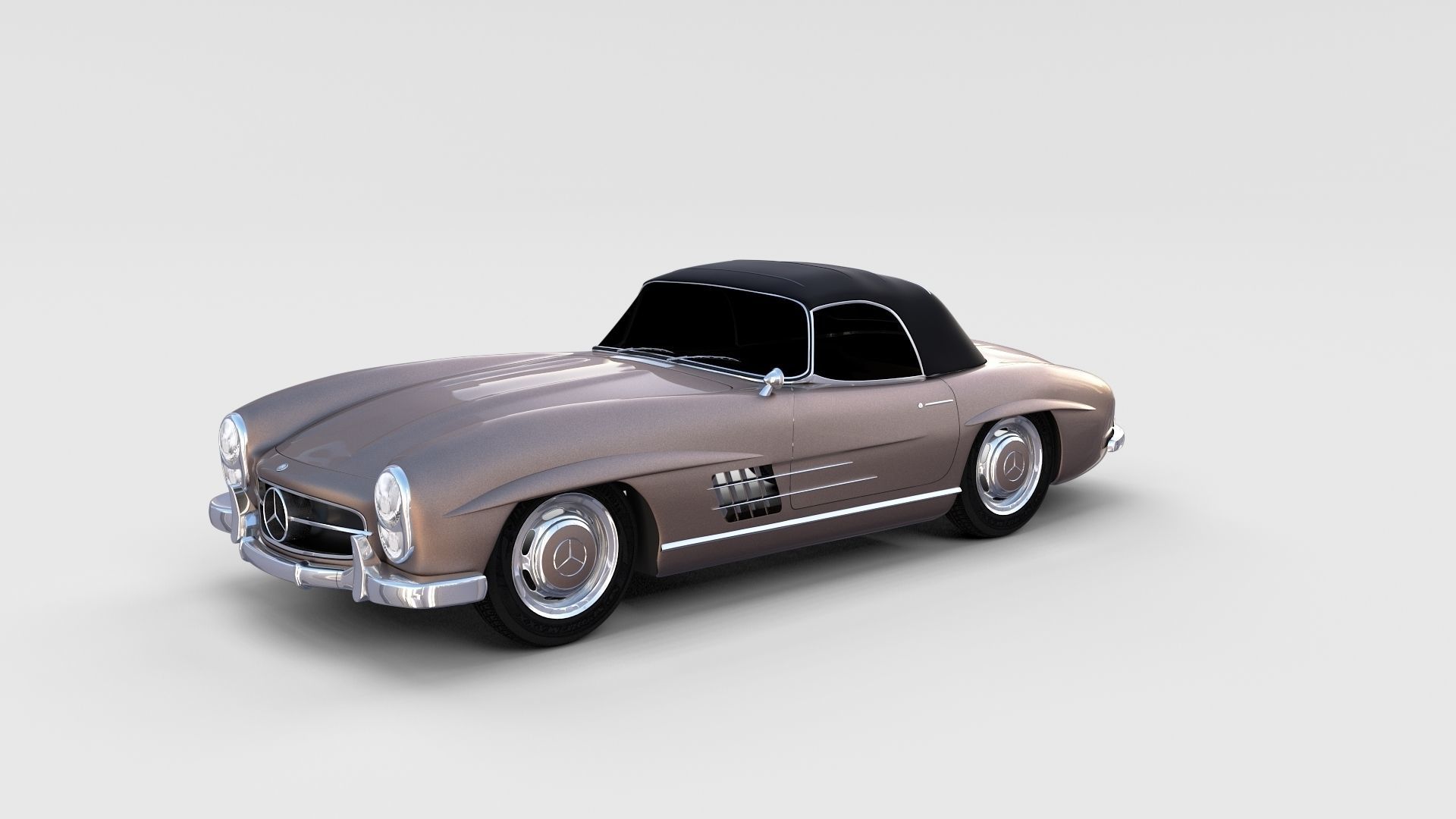 Mercedes 300SL Pack 3D model_70