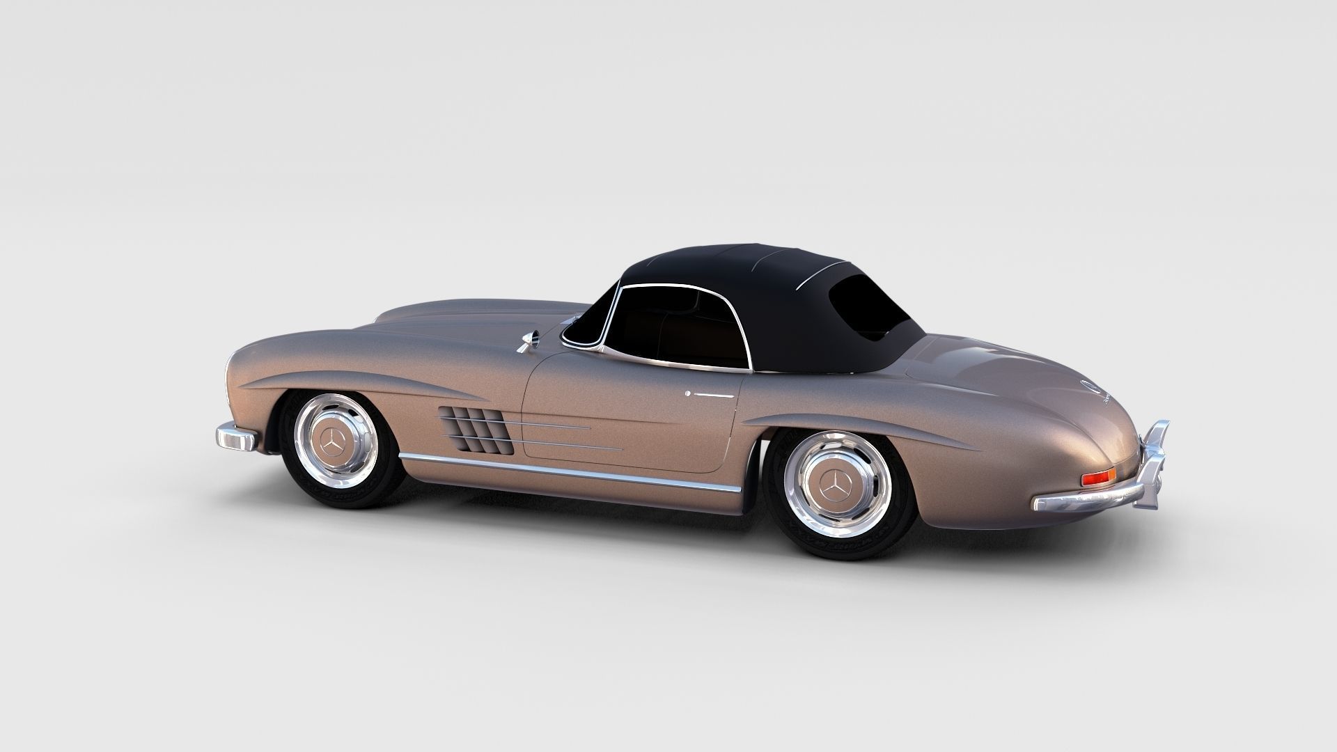 Mercedes 300SL Pack 3D model_5