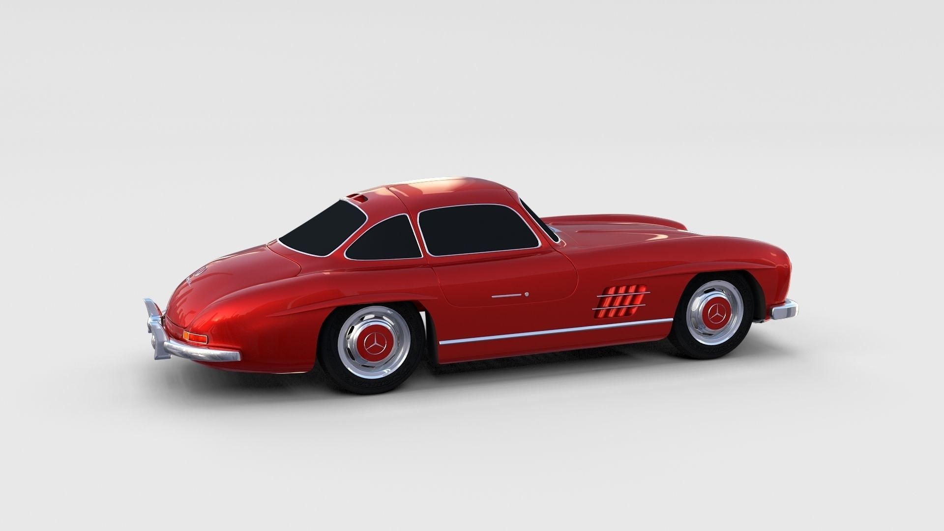 Mercedes 300SL Pack 3D model_34