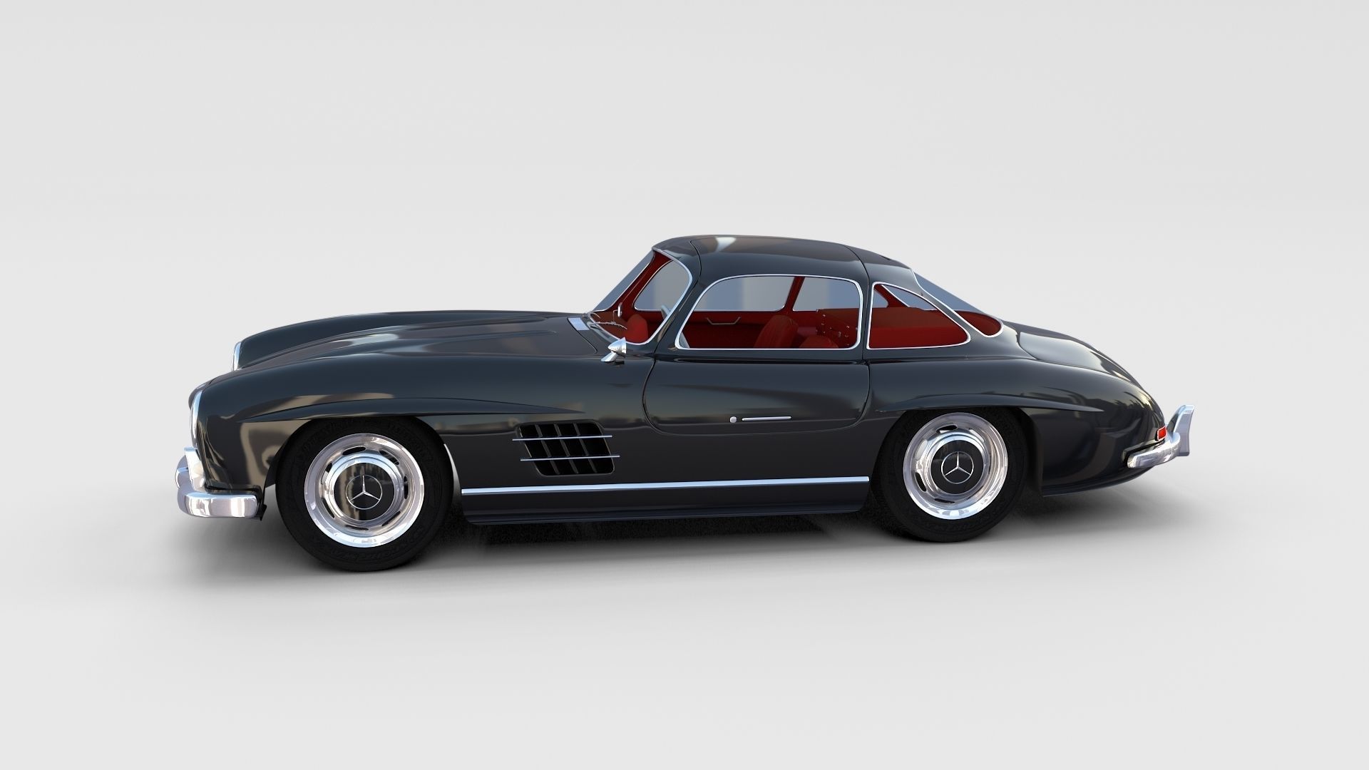 Mercedes 300SL with interior Pack 3D model_22