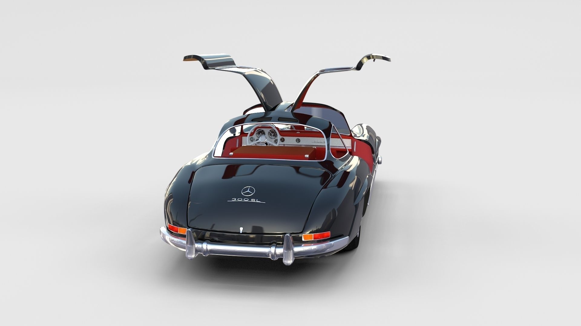 Mercedes 300SL with interior Pack 3D model_61