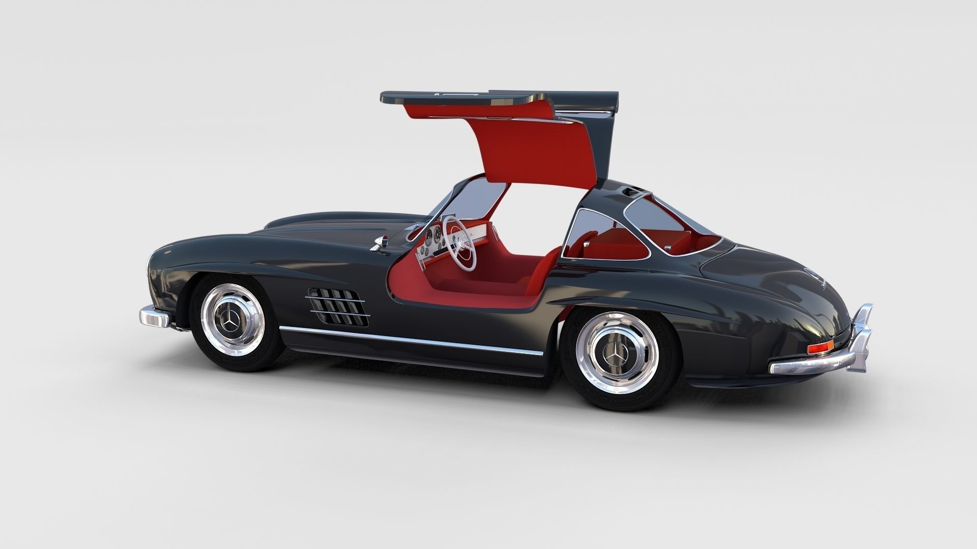 Mercedes 300SL with interior Pack 3D model_33