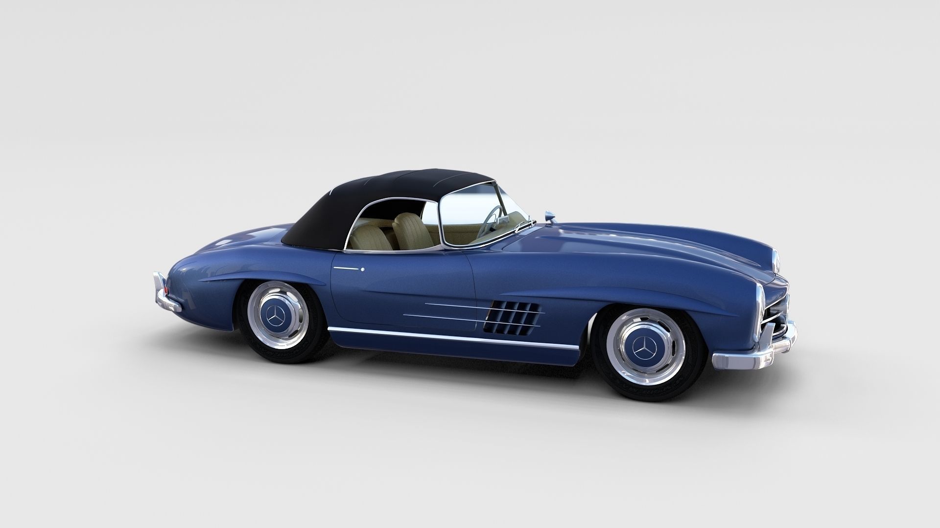 Mercedes 300SL with interior Pack 3D model_77