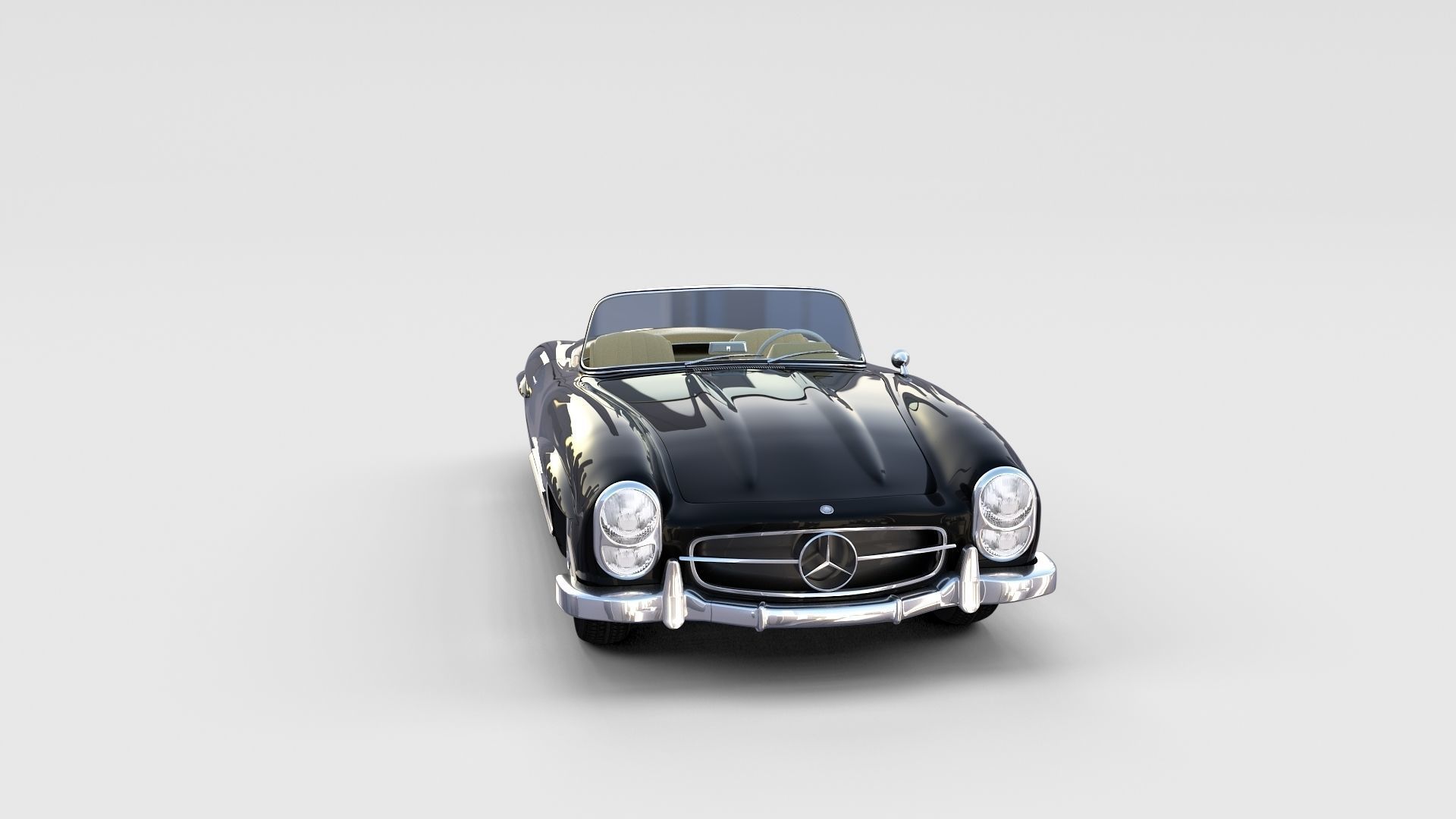 Mercedes 300SL with interior Pack 3D model_83