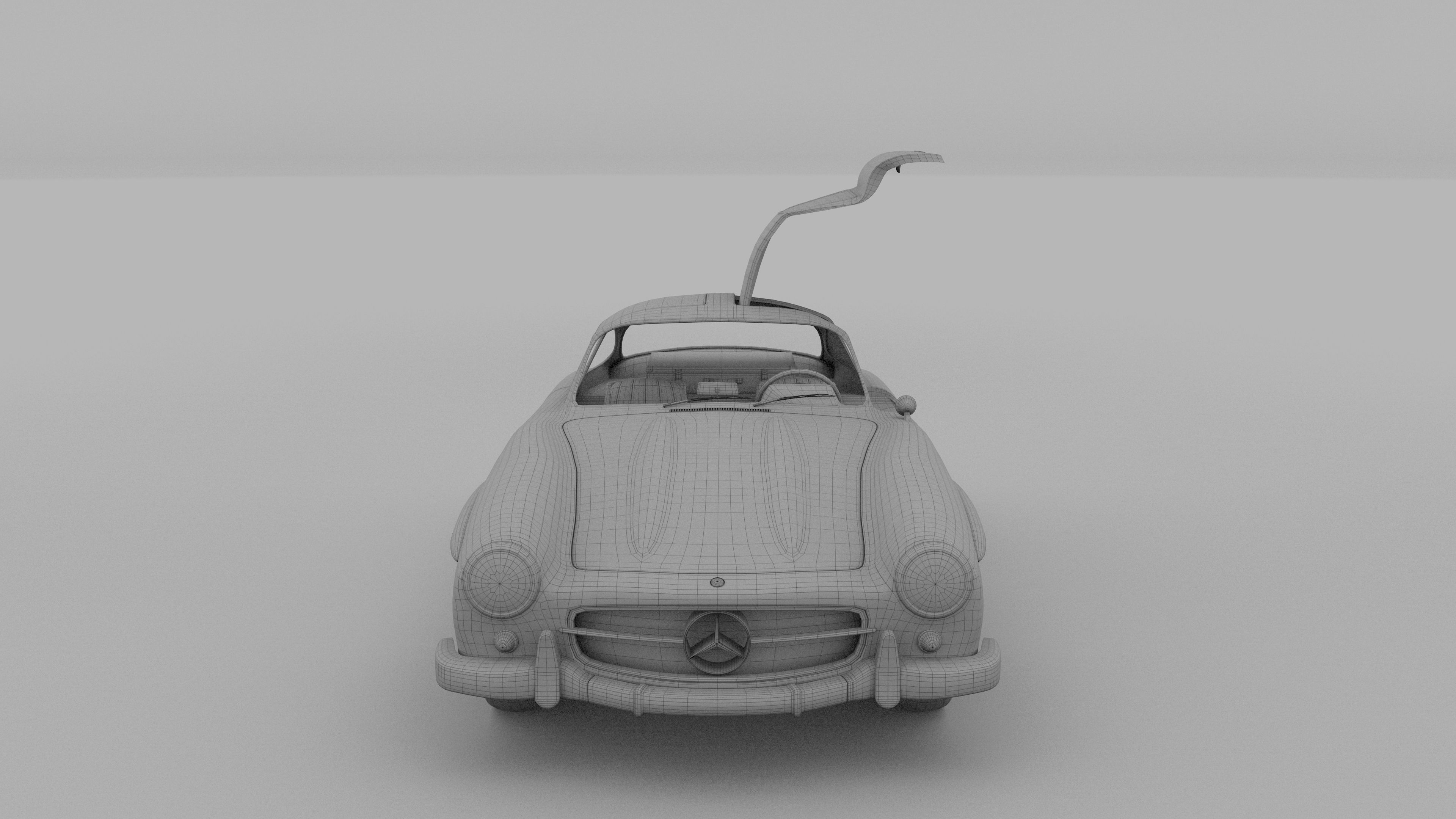 Mercedes 300SL with interior Pack 3D model_109