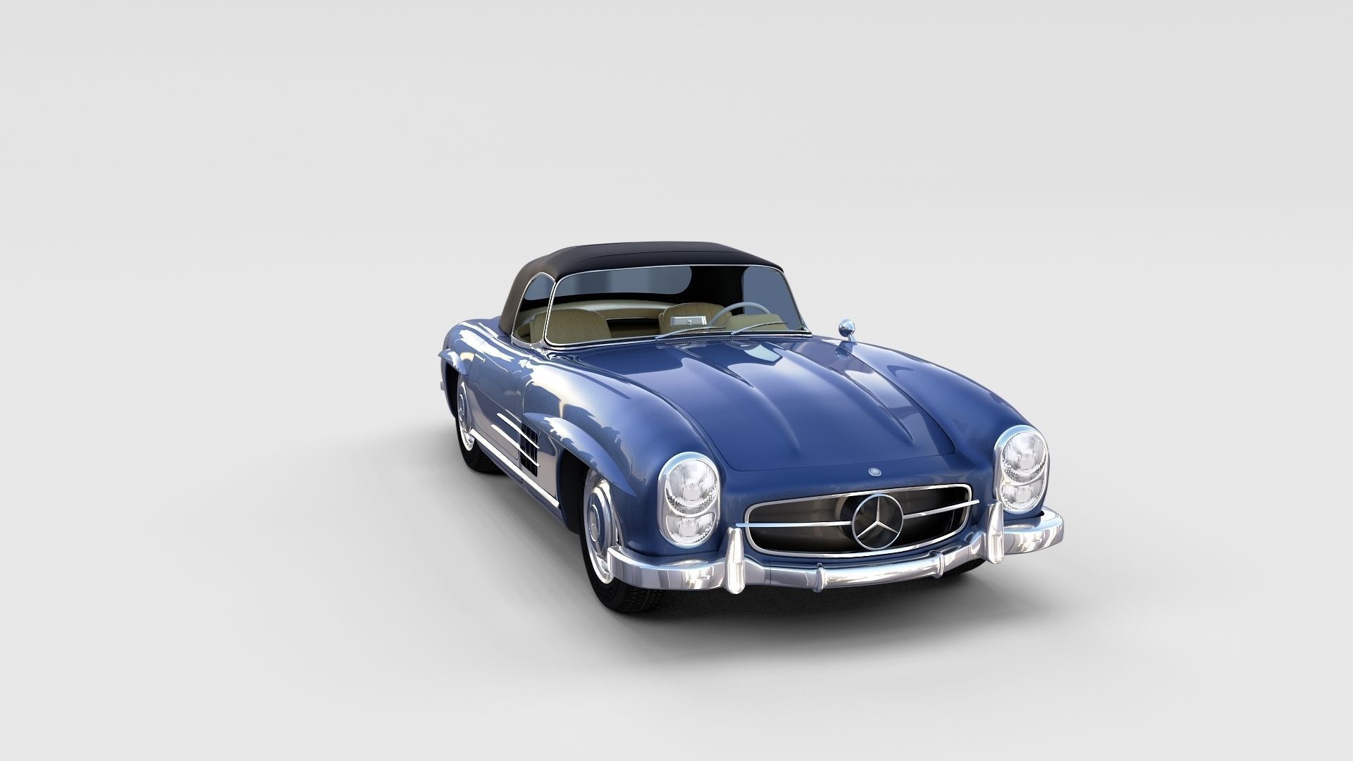 Mercedes 300SL with interior Pack 3D model_113