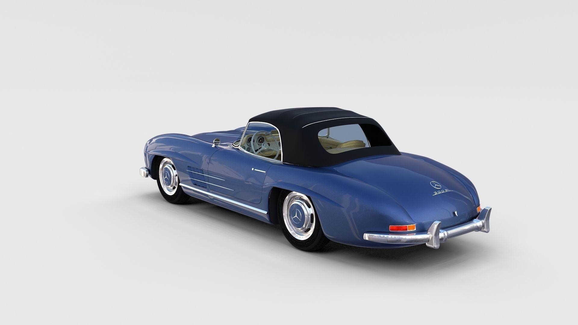 Mercedes 300SL with interior Pack 3D model_42