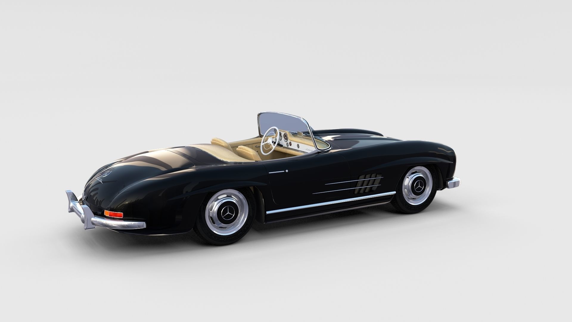 Mercedes 300SL with interior Pack 3D model_103