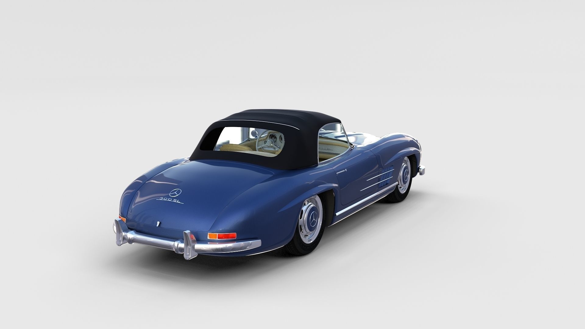 Mercedes 300SL with interior Pack 3D model_81