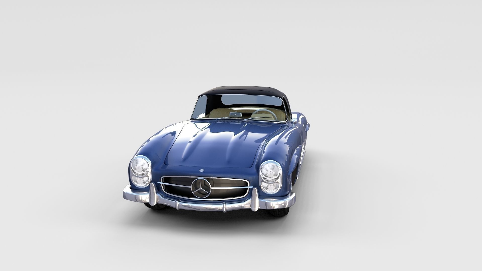 Mercedes 300SL with interior Pack 3D model_2