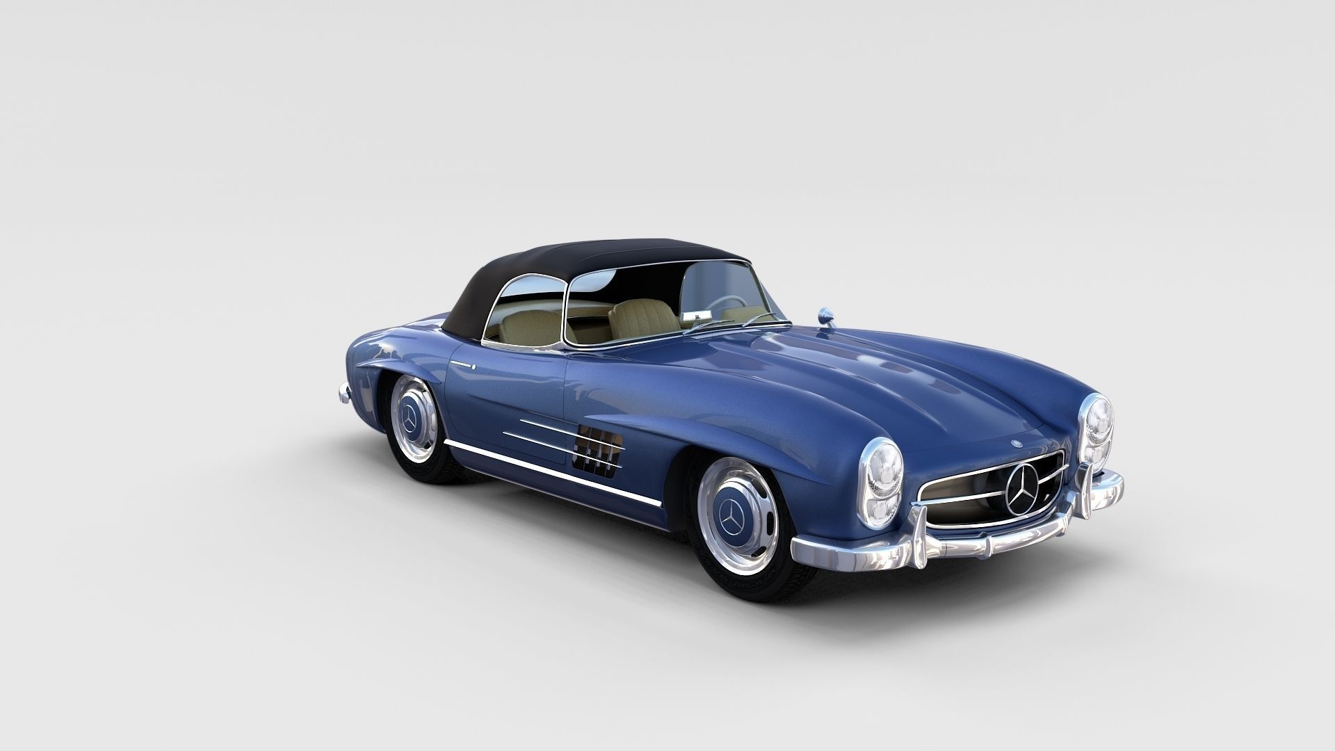 Mercedes 300SL with interior Pack 3D model_71