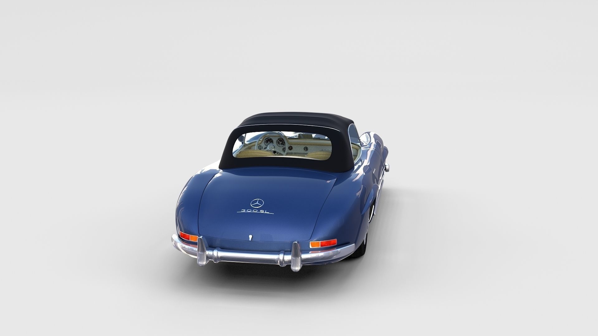 Mercedes 300SL with interior Pack 3D model_106