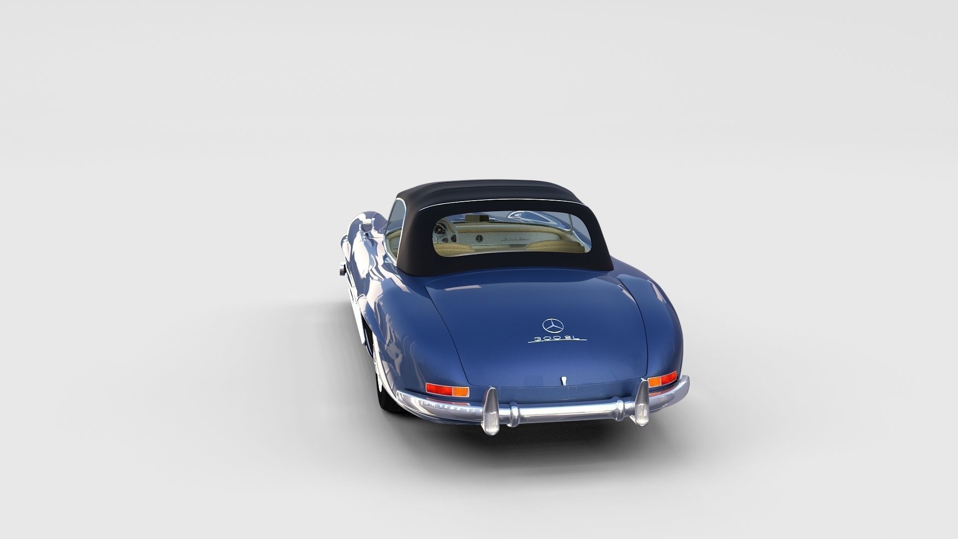 Mercedes 300SL with interior Pack 3D model_66