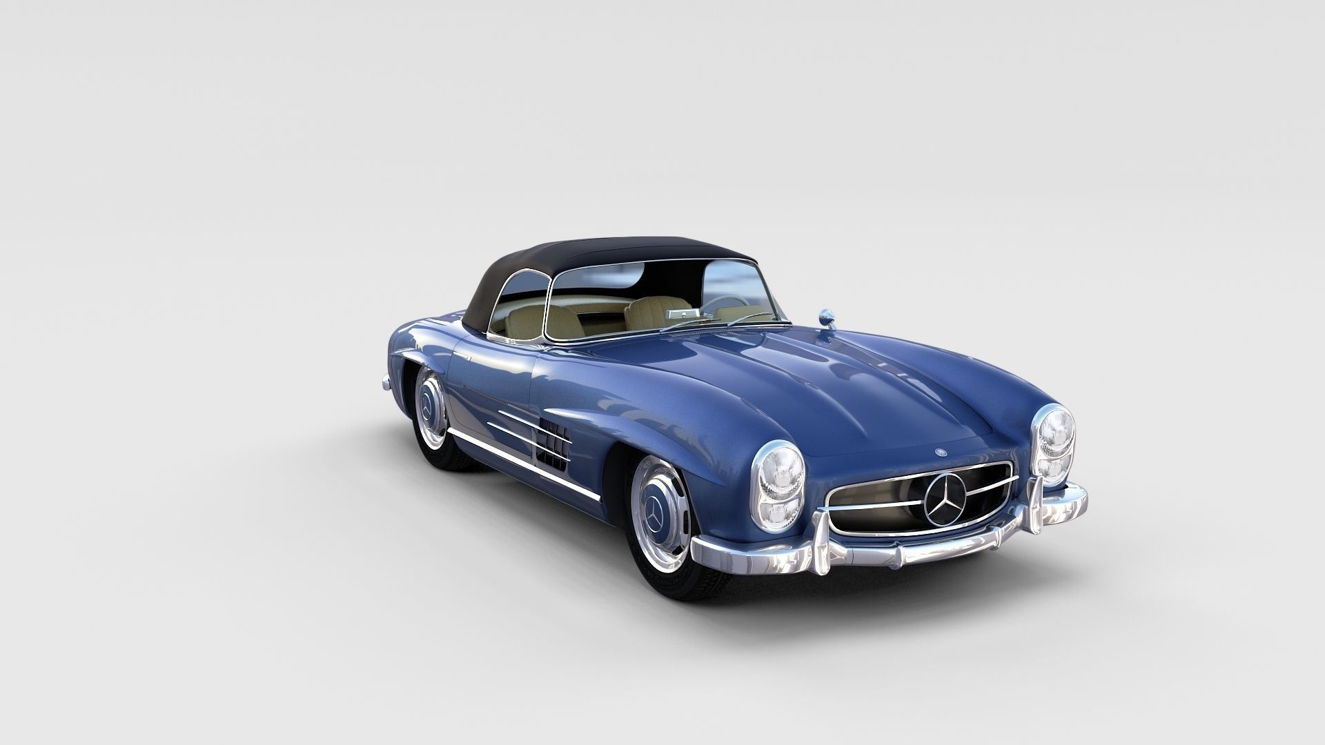 Mercedes 300SL with interior Pack 3D model_74