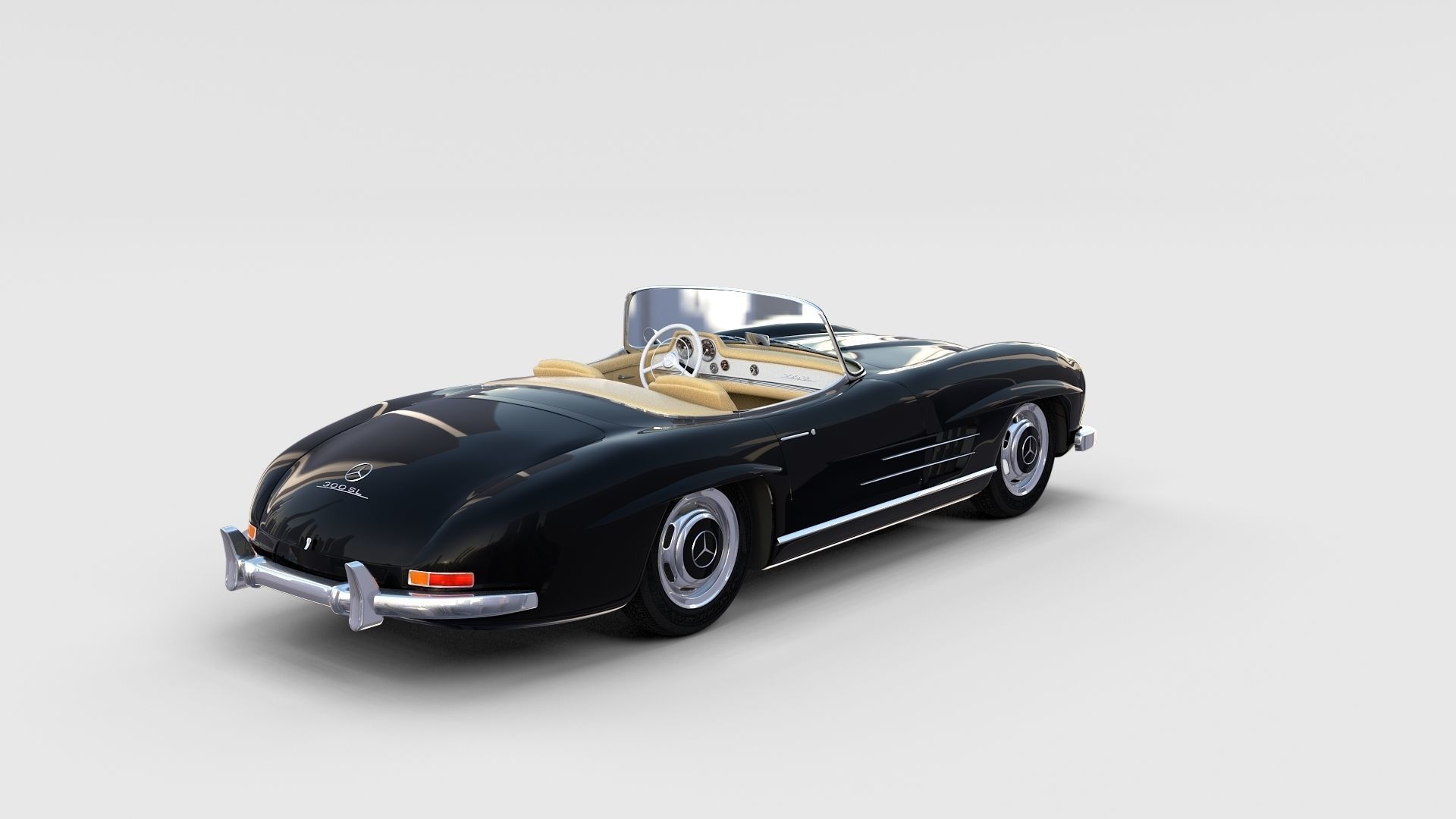 Mercedes 300SL with interior Pack 3D model_49