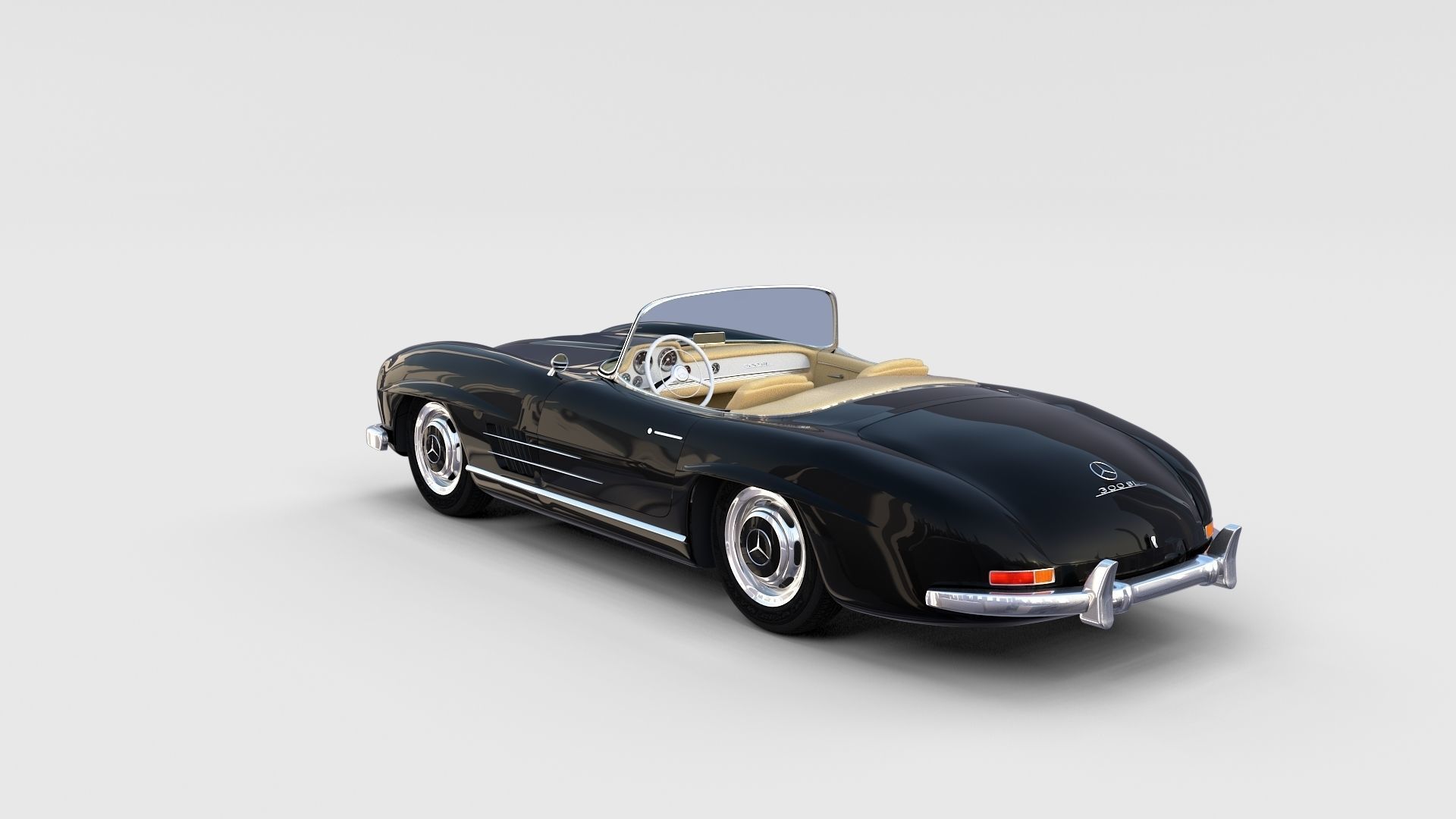 Mercedes 300SL with interior Pack 3D model_62