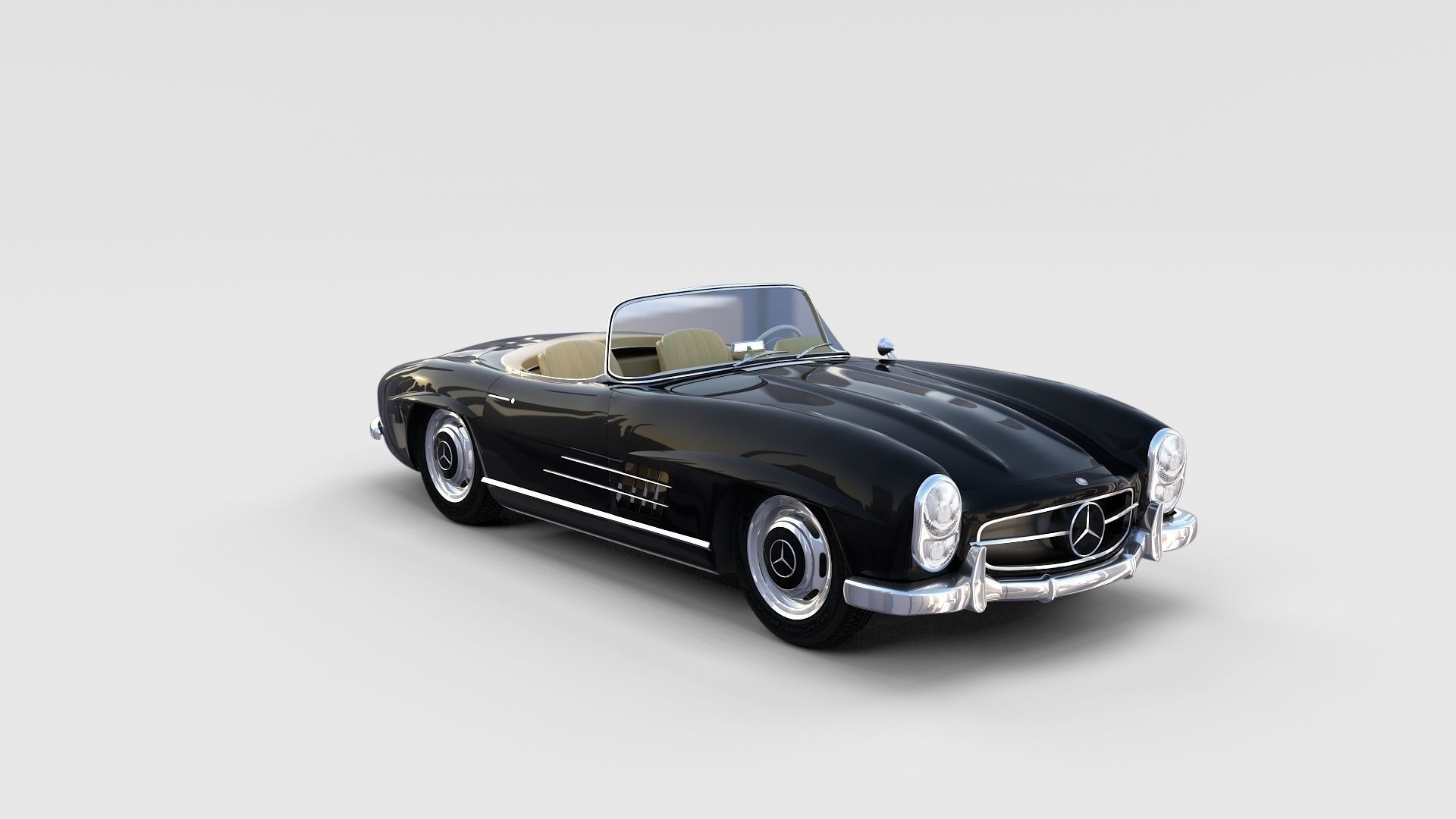 Mercedes 300SL with interior Pack 3D model_97