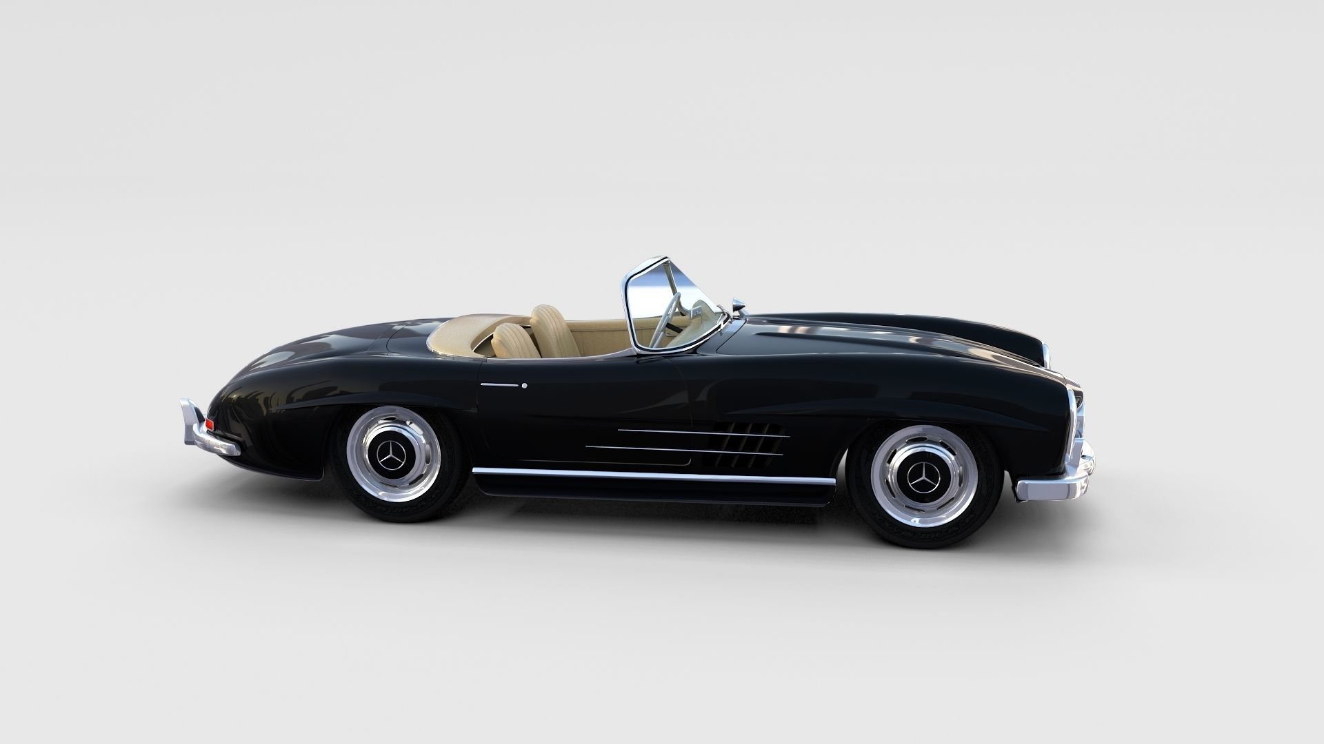 Mercedes 300SL with interior Pack 3D model_72