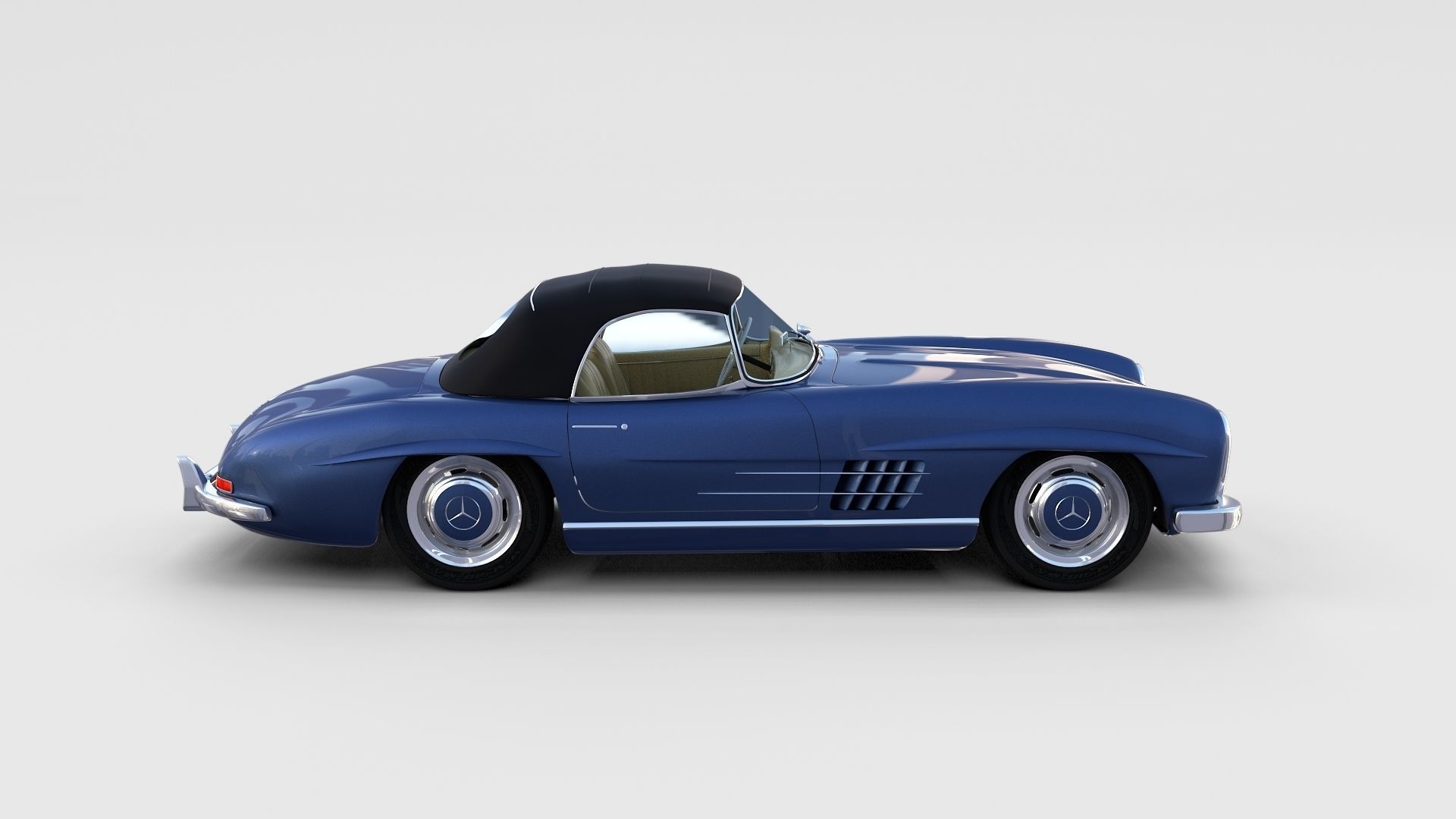Mercedes 300SL with interior Pack 3D model_104