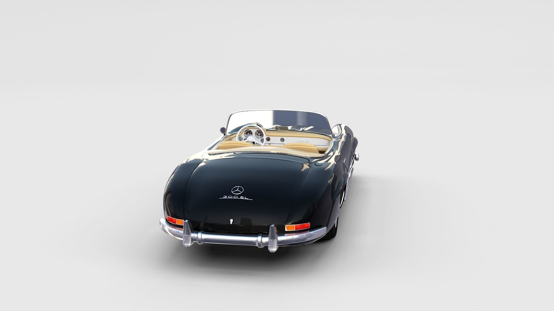 Mercedes 300SL with interior Pack 3D model_86