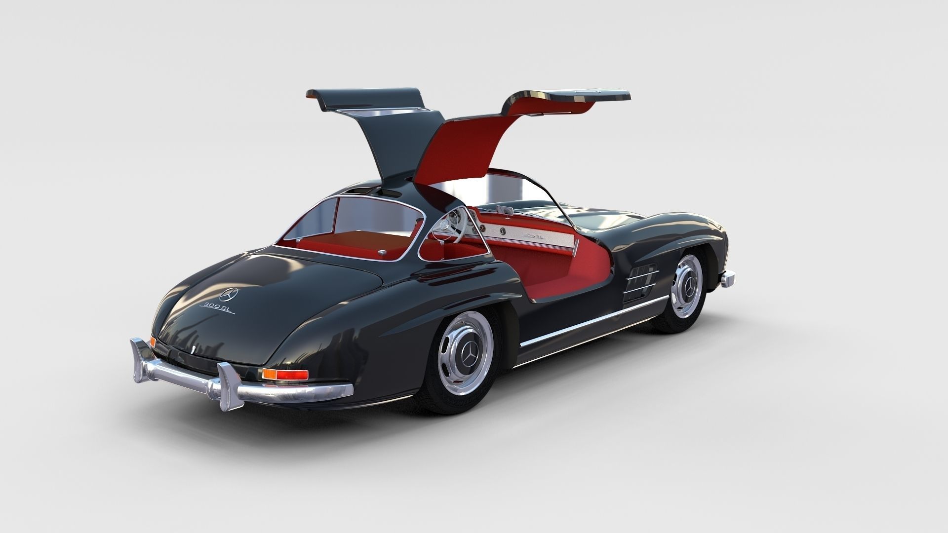 Mercedes 300SL with interior Pack 3D model_41