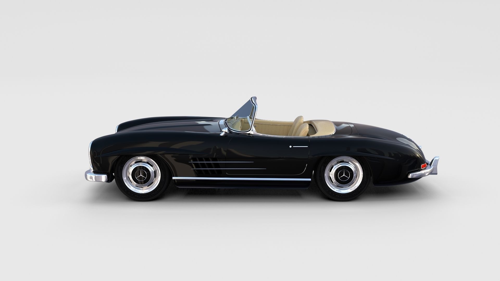 Mercedes 300SL with interior Pack 3D model_26