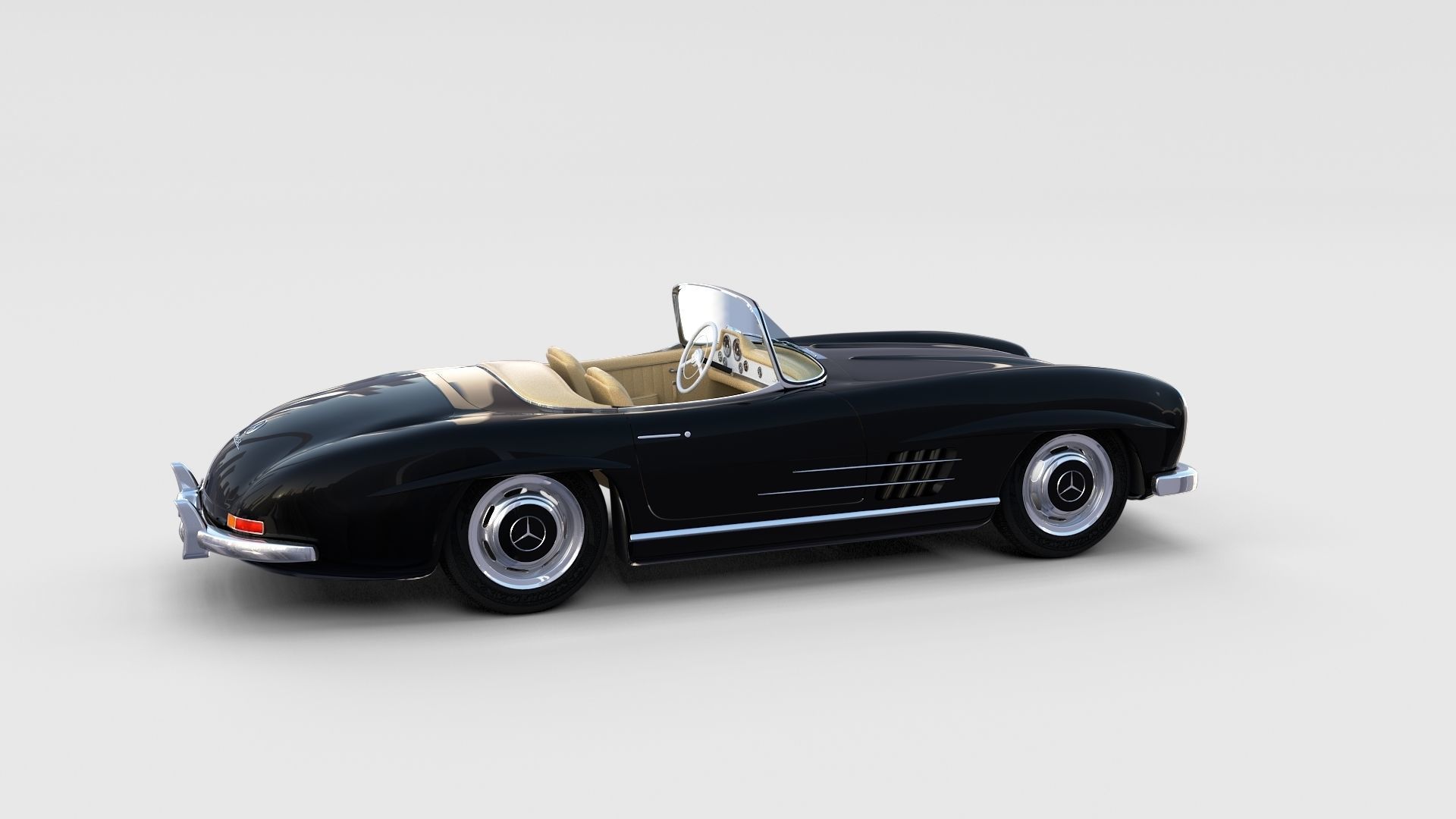 Mercedes 300SL with interior Pack 3D model_75