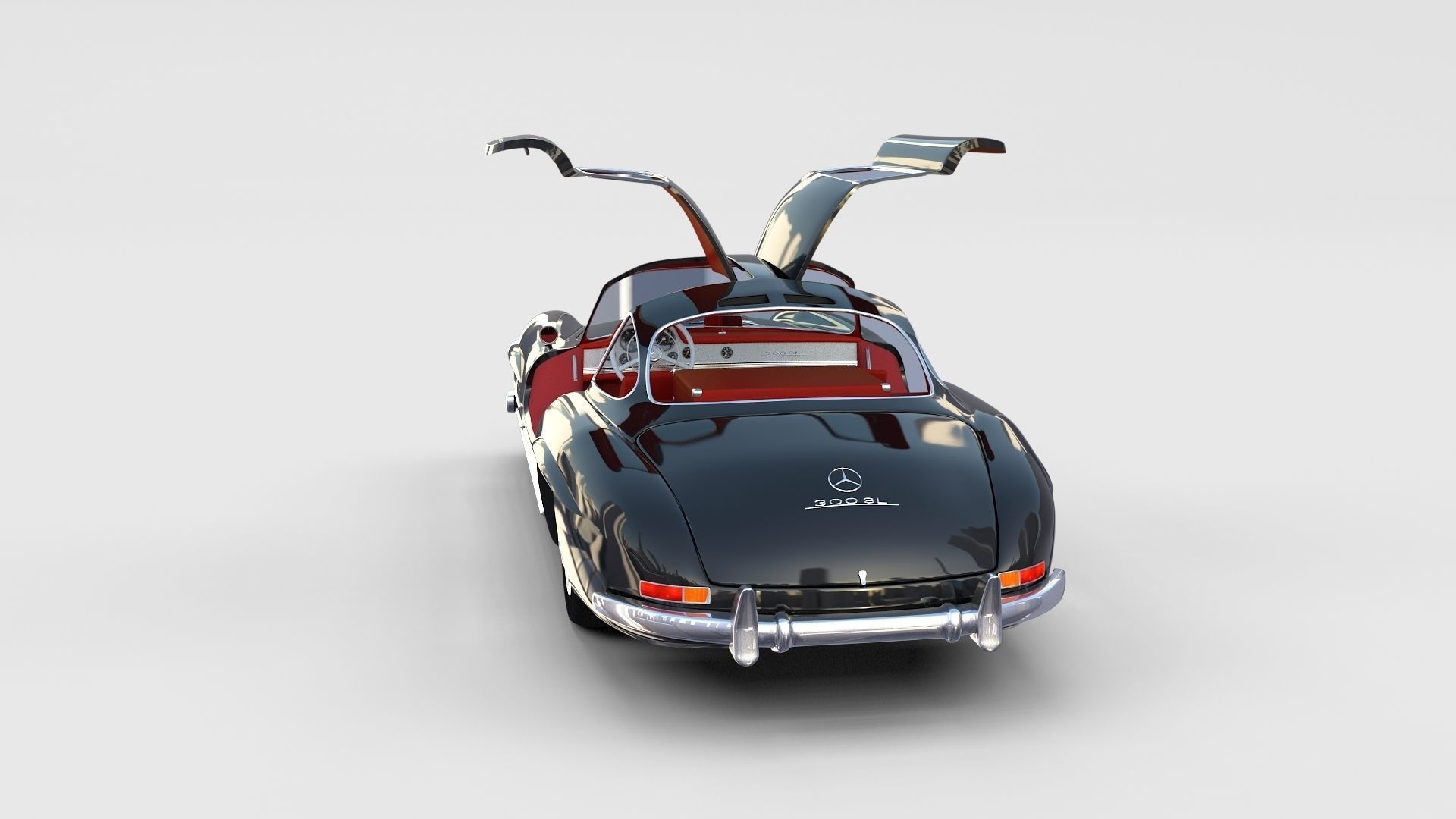 Mercedes 300SL with interior Pack 3D model_48