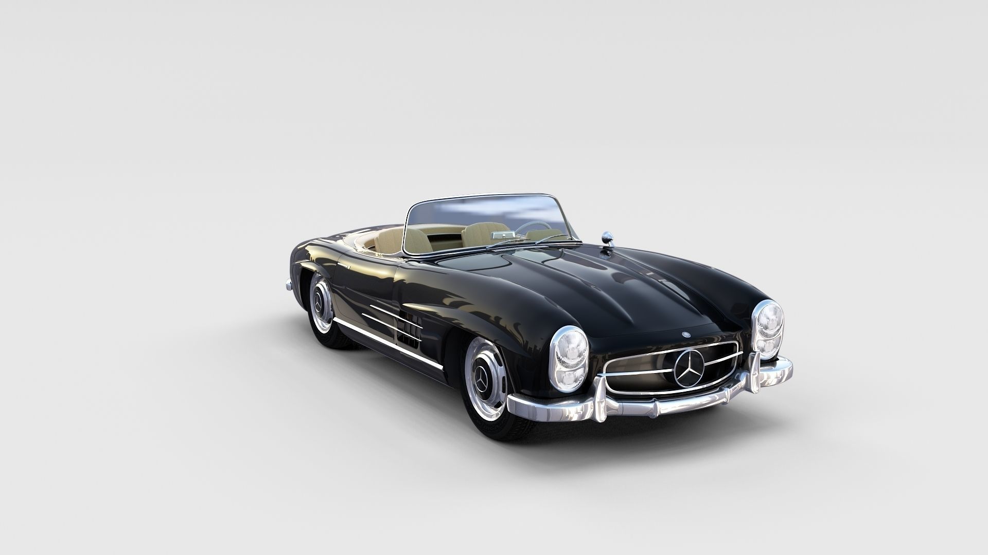 Mercedes 300SL with interior Pack 3D model_79