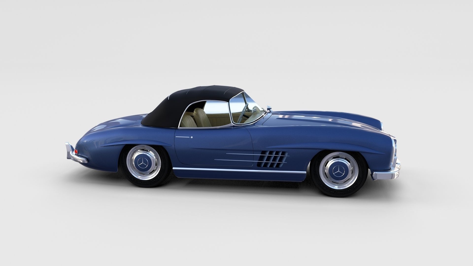 Mercedes 300SL with interior Pack 3D model_82