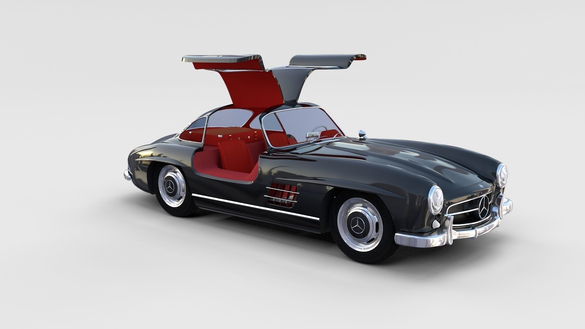 Mercedes 300SL with interior Pack 3D model_95