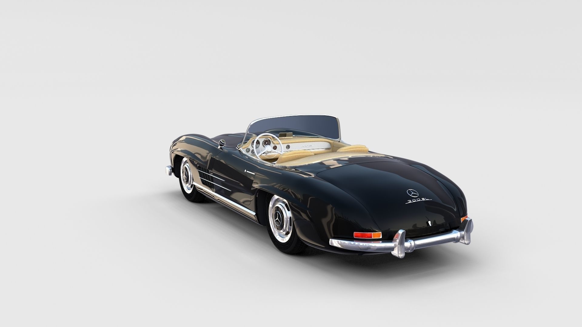 Mercedes 300SL with interior Pack 3D model_63