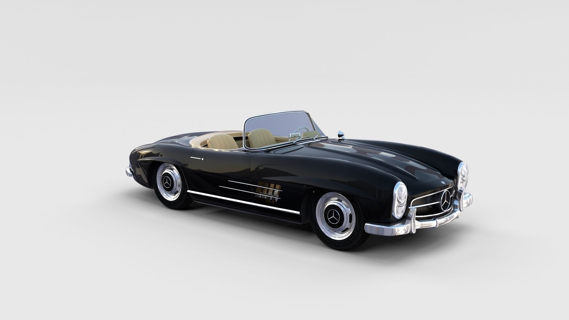 Mercedes 300SL with interior Pack 3D model_107