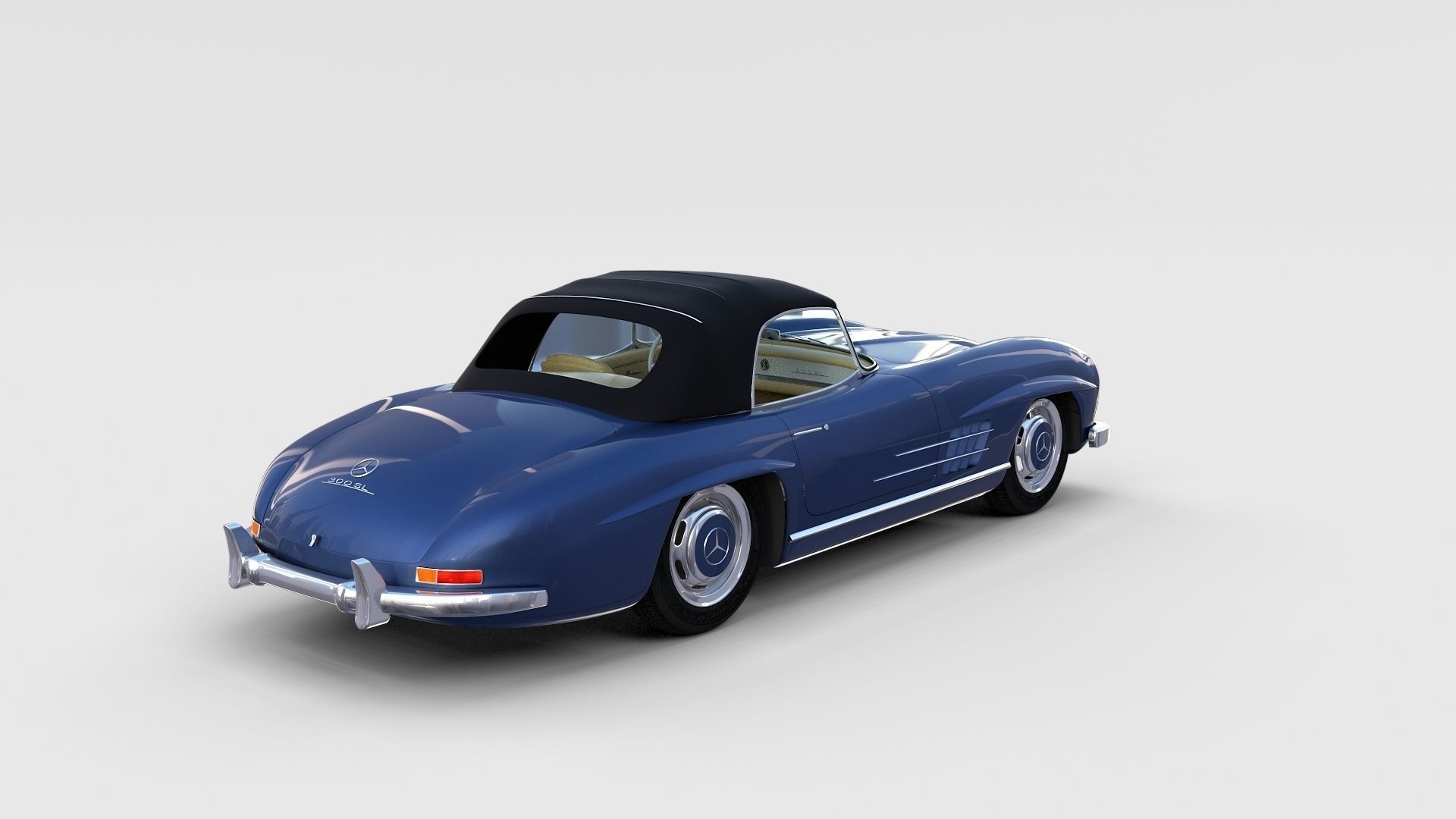 Mercedes 300SL with interior Pack 3D model_53