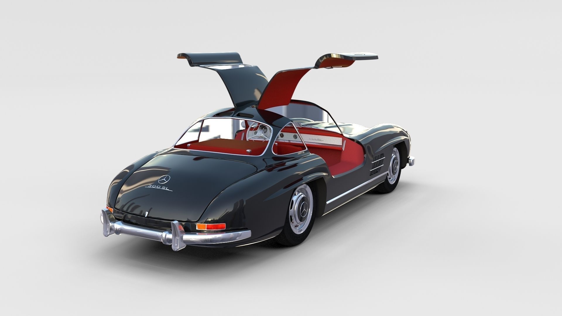 Mercedes 300SL with interior Pack 3D model_98
