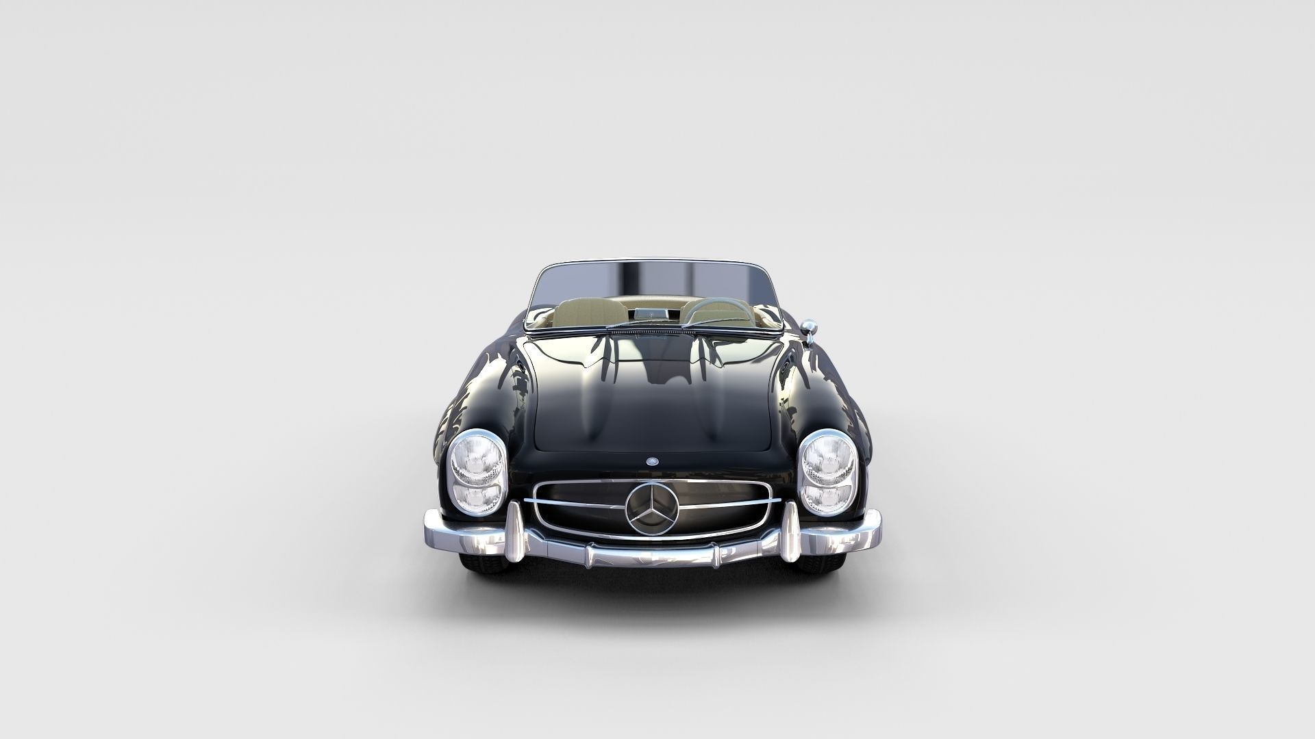 Mercedes 300SL with interior Pack 3D model_46