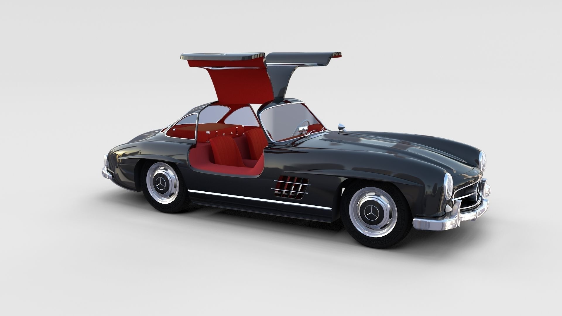 Mercedes 300SL with interior Pack 3D model_101