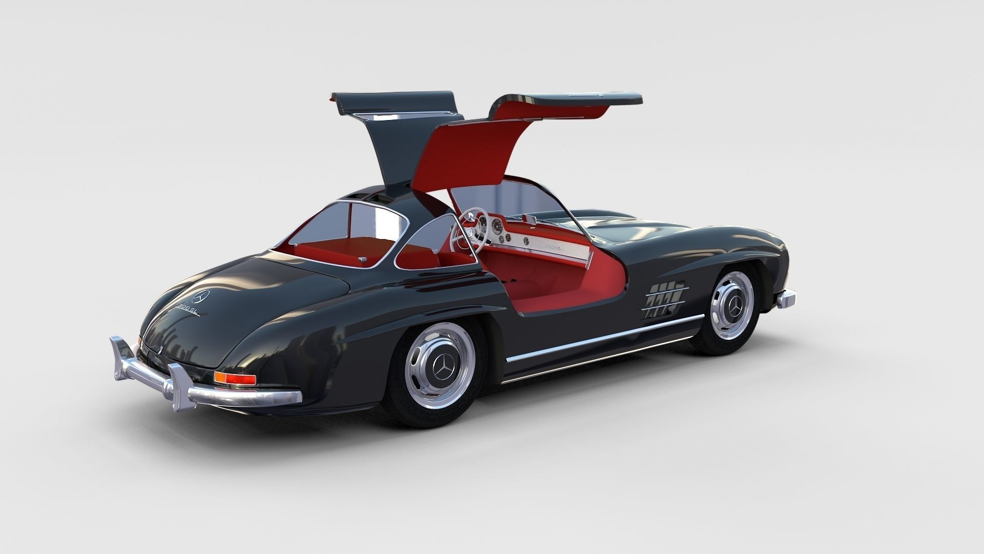 Mercedes 300SL with interior Pack 3D model_84