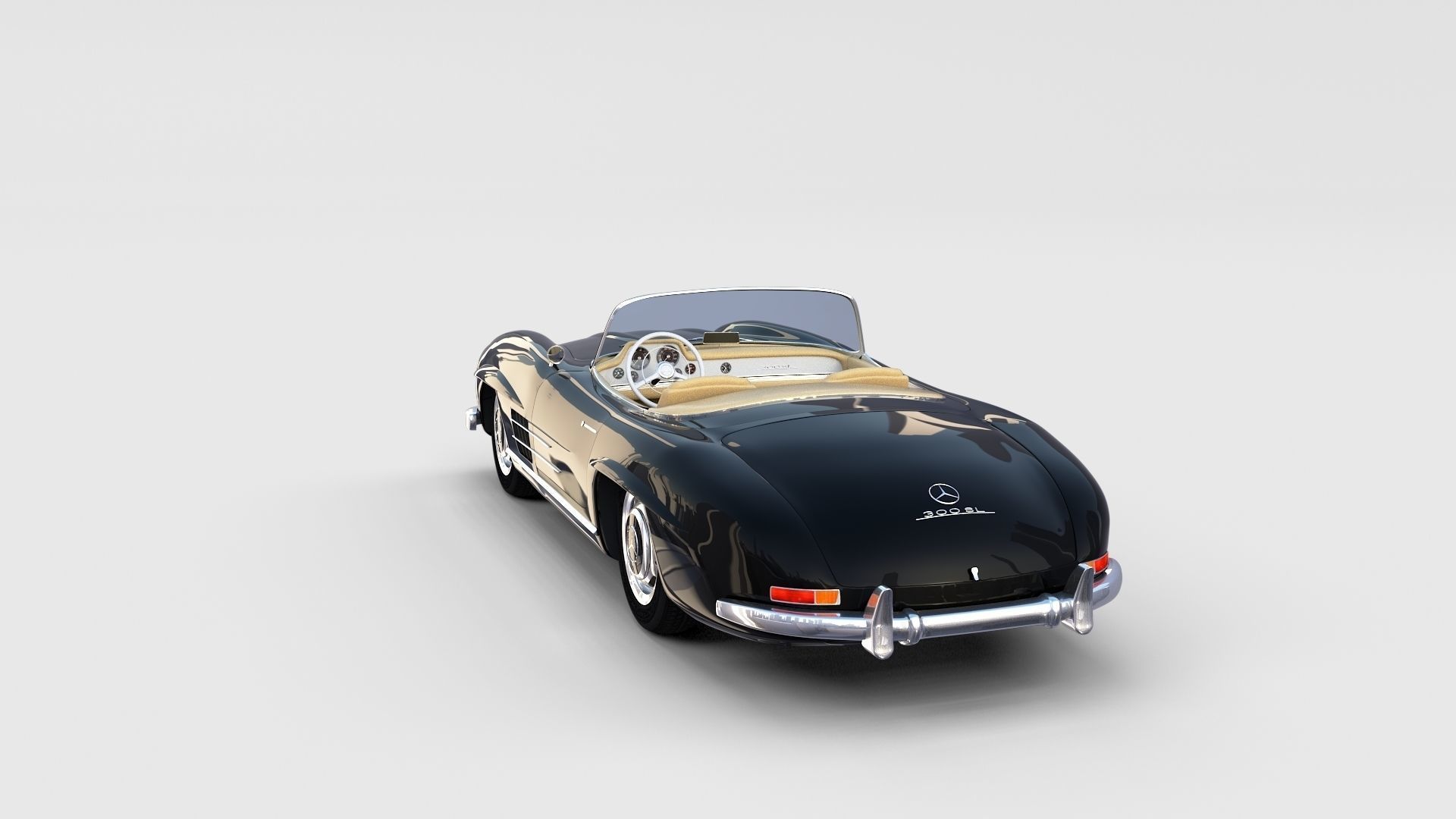 Mercedes 300SL with interior Pack 3D model_56