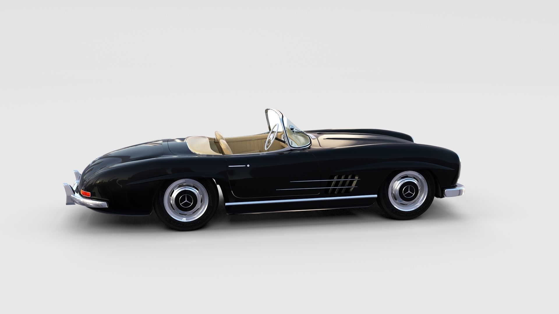 Mercedes 300SL with interior Pack 3D model_89