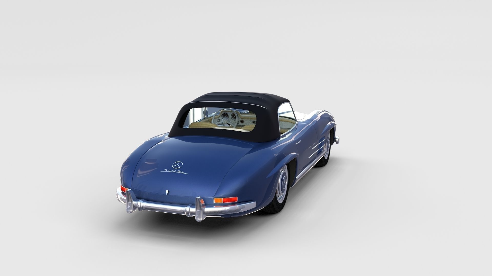 Mercedes 300SL with interior Pack 3D model_60